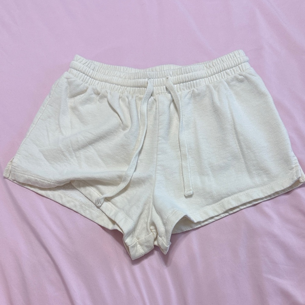Belle Du Jour White Athletic Shorts